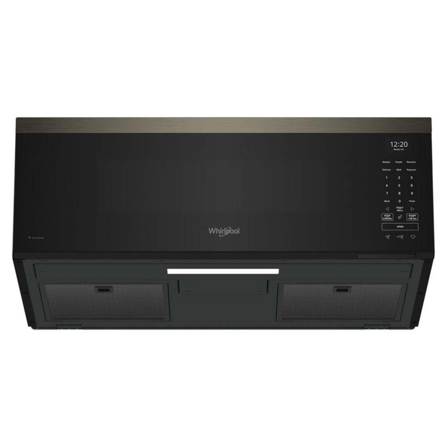 Tourbillon 1,1 Cu. Fort. Micro-ondes intelligent à profil bas - Acier inoxydable noir - YWMML5530RV | Four à micro-ondes à hotte intégrée intelligente à profil bas Whirlpool de 1,1 pi3 - acier inoxydable noir - YWMML5530RV | YWMML5RV