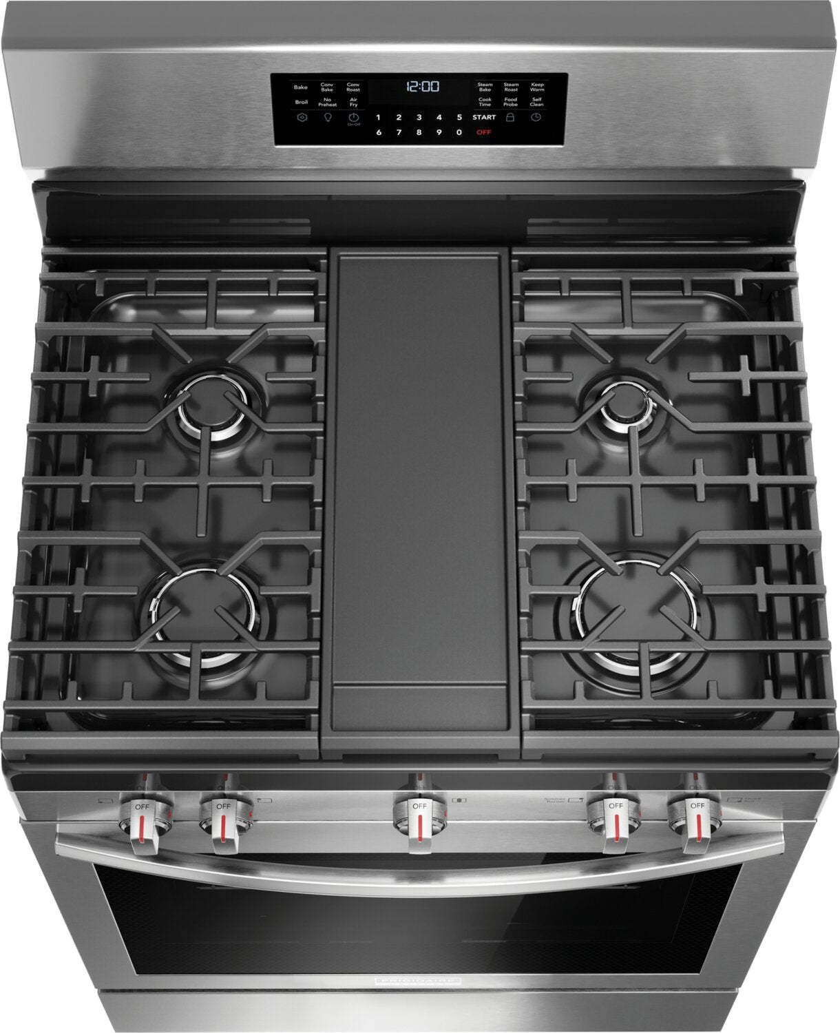 Cuisinière à gaz Frigidaire Gallery de 5,1 pi³ avec convection totale et friture à air - acier inoxydable résistant aux taches…