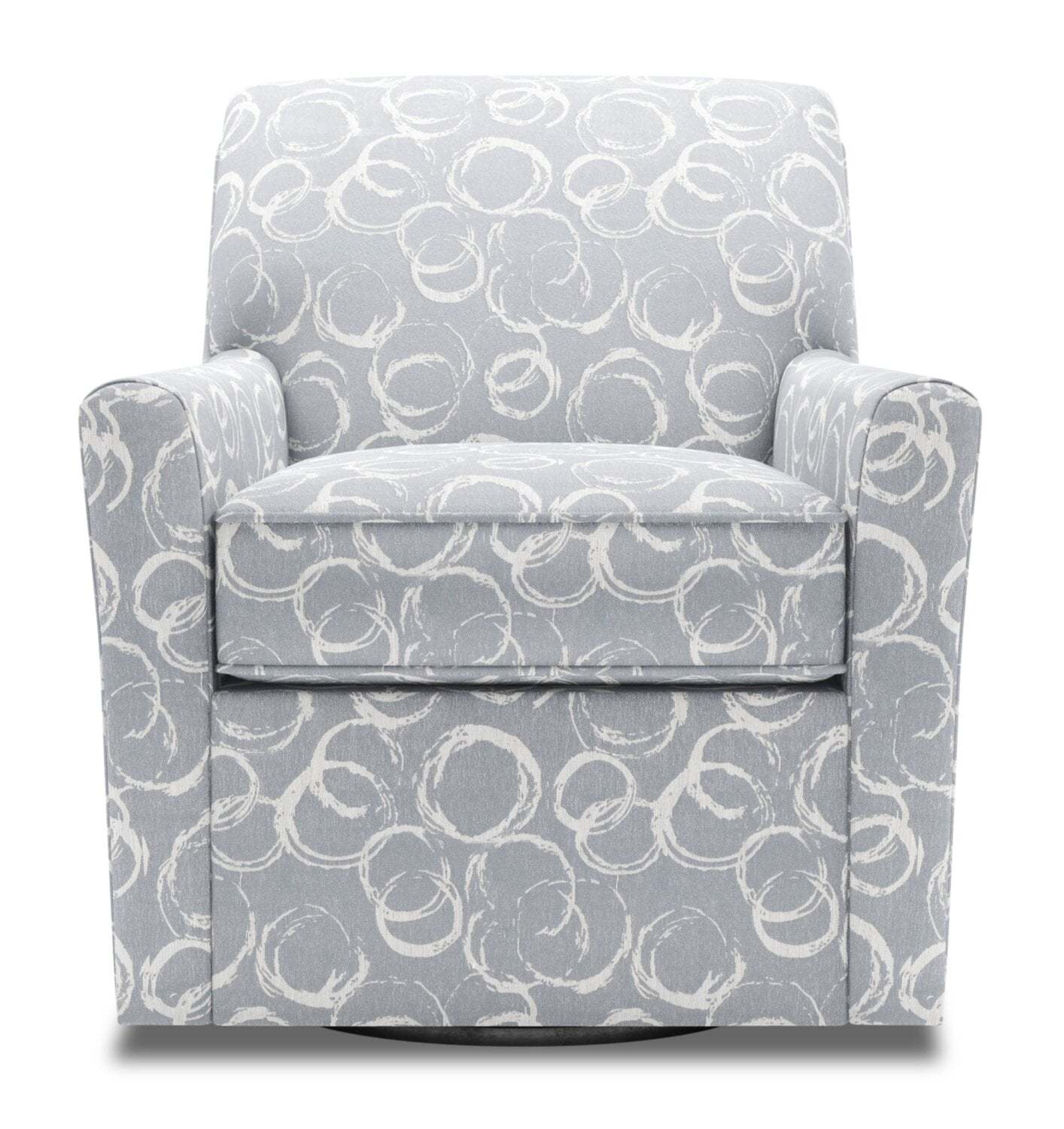 Fauteuil d'appoint pivotant personnalisable Sofa Lab de 31 po fabriqué au Canada en tissu - Alliage multicolore | SWIV1162