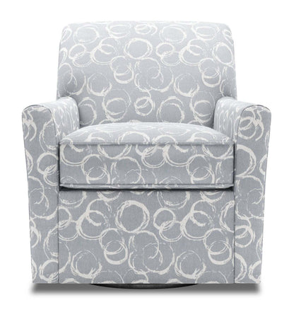 Fauteuil d'appoint pivotant personnalisable Sofa Lab de 31 po fabriqué au Canada en tissu - Alliage multicolore | SWIV1162