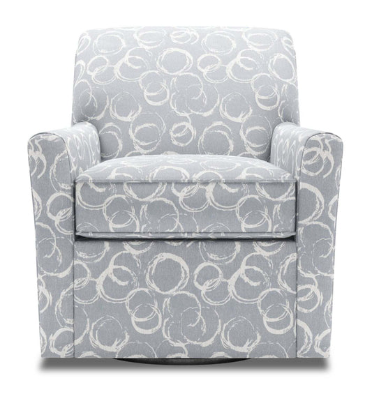 Fauteuil d'appoint pivotant personnalisable Sofa Lab de 31 po fabriqué au Canada en tissu - Alliage multicolore | SWIV1162