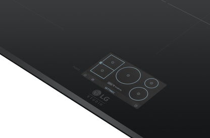 LG Studio 36 plaque de cuisson à induction à 5 brûleurs avec zone de cuisson flexible - Noir - CBIS3618BE | Surface de cuisson à induction LG Studio de 36 po à 5 brûleurs avec zone de cuisson polyvalente - CBIS3618BE | CBIS3618