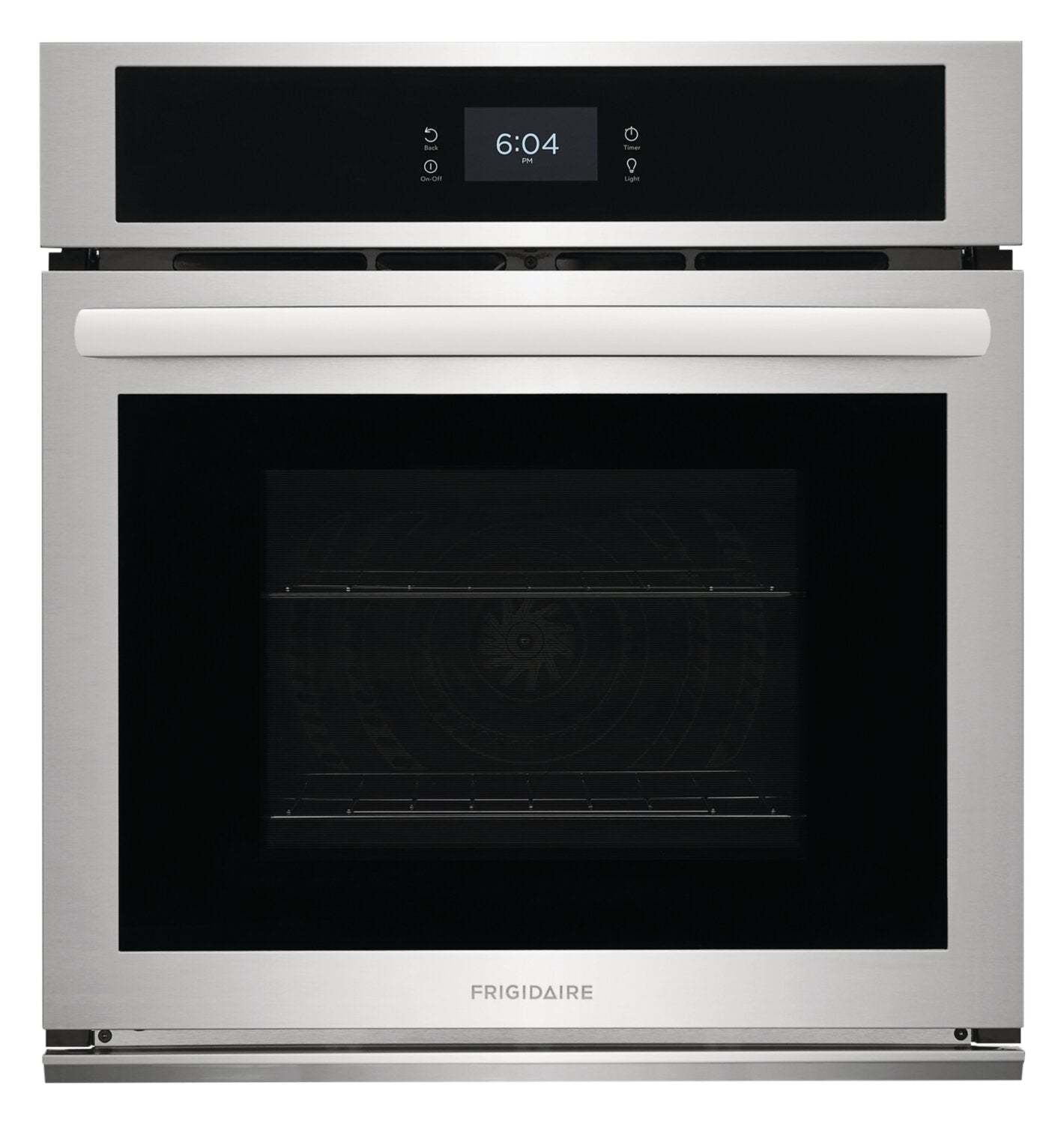 Frigidaire 27 3,8 pi³ Four mural simple électrique avec convection à ventilateur - Acier inoxydable - FCWS272… | Four mural simple électrique Frigidaire de 3,8 pi³ et de 27 po avec convection à ventilateur - acier…
