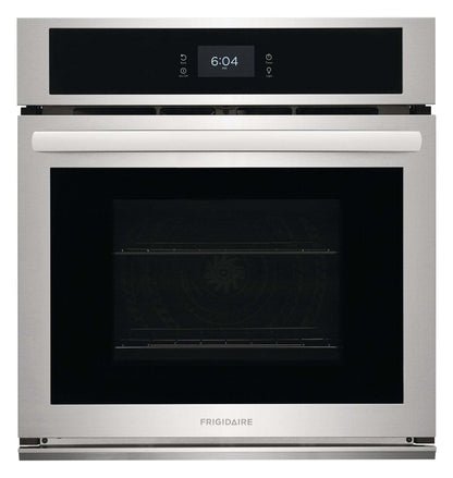 Frigidaire 27 3,8 pi³ Four mural simple électrique avec convection à ventilateur - Acier inoxydable - FCWS272… | Four mural simple électrique Frigidaire de 3,8 pi³ et de 27 po avec convection à ventilateur - acier…