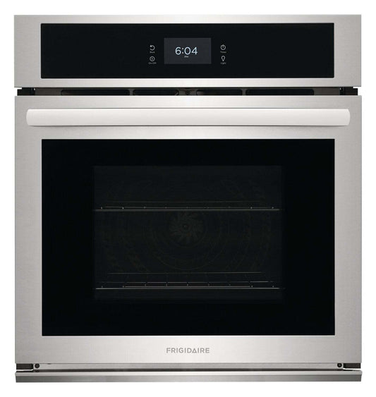 Frigidaire 27 3,8 pi³ Four mural simple électrique avec convection à ventilateur - Acier inoxydable - FCWS272… | Four mural simple électrique Frigidaire de 3,8 pi³ et de 27 po avec convection à ventilateur - acier…