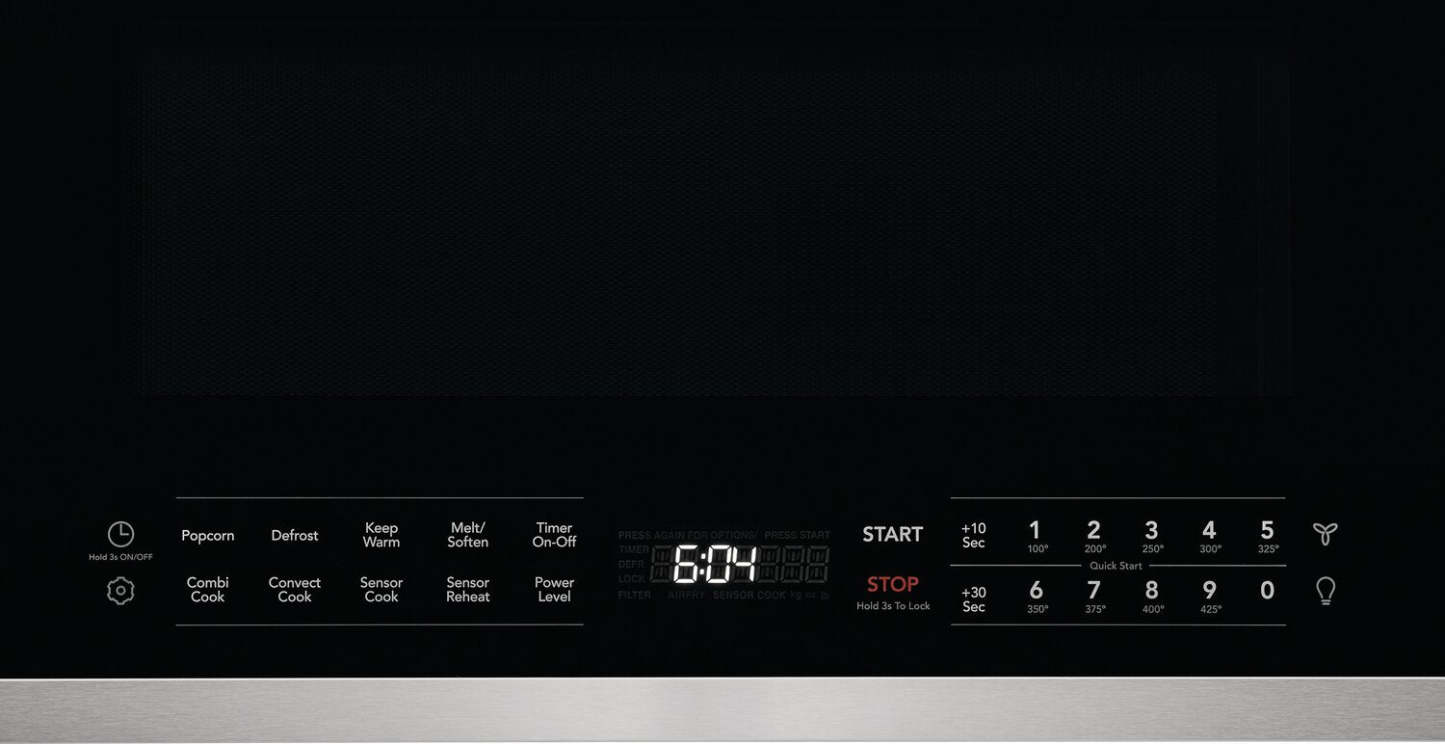 Galerie Frigidaire 1,9 Cu. Fort. Four à micro-ondes avec cuisson par convection et cuisson par capteur - Sm… | Four à micro-ondes à hotte intégrée Frigidaire Gallery de 1,9 pi³ avec cuisson par convection et cui…