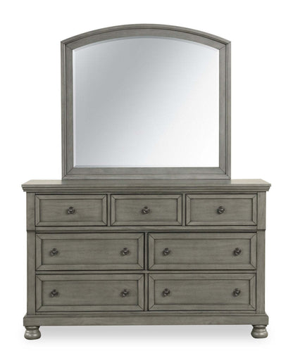 Chelsea 5pc Bedroom Set with Storage Bed, Dresser & Mirror, Grey - Queen Size | Ensemble de chambre à coucher Chelsea 5 pièces avec lit de rangement, commode et miroir, gris - taille queen