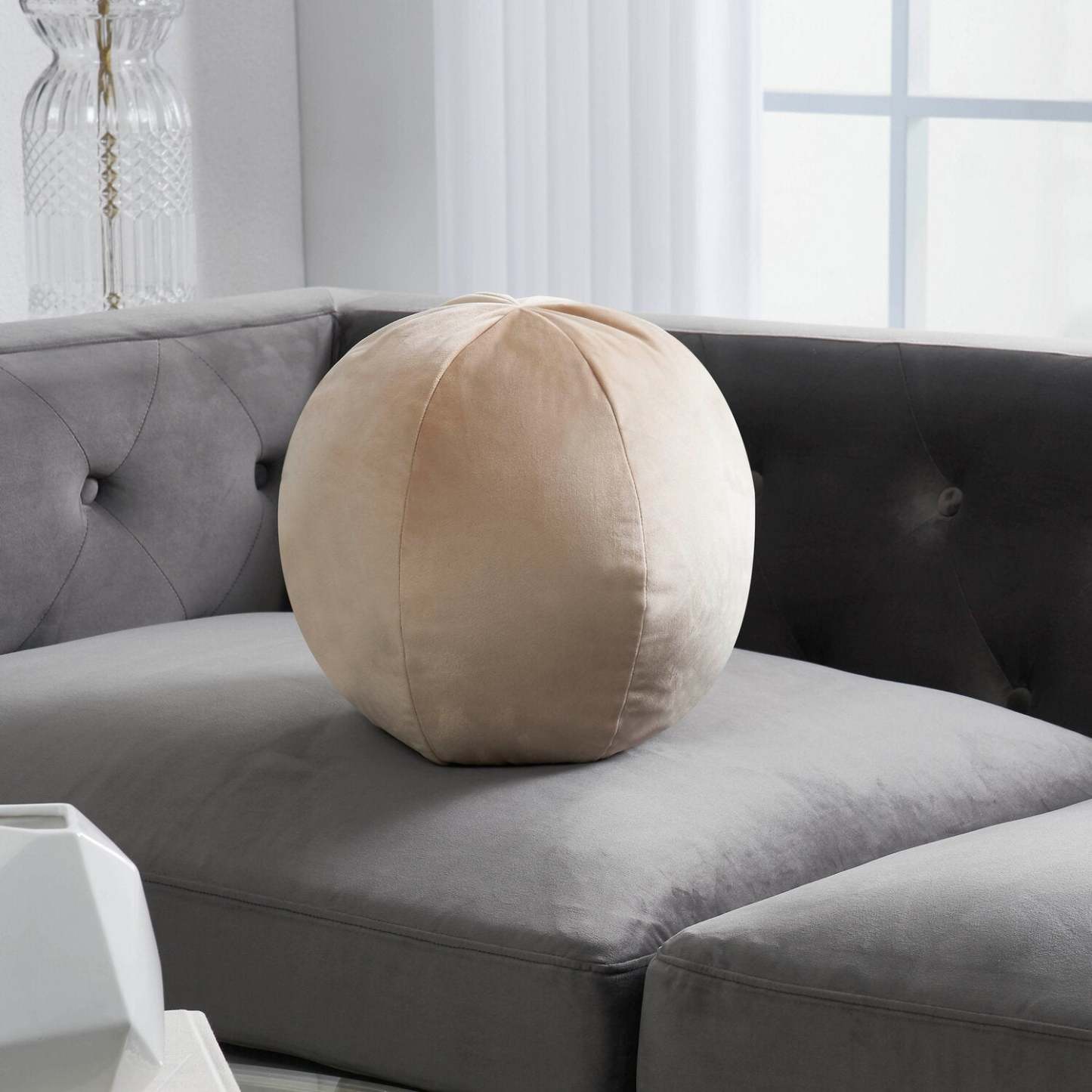 Coussin décoratif Pouf - Beige | Coussin décoratif pouf - beige | FL1366DP