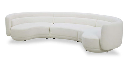 Davvero 3-Piece Sectional - Ivory | Canapé sectionnel Davvero 3 pièces - ivoire
