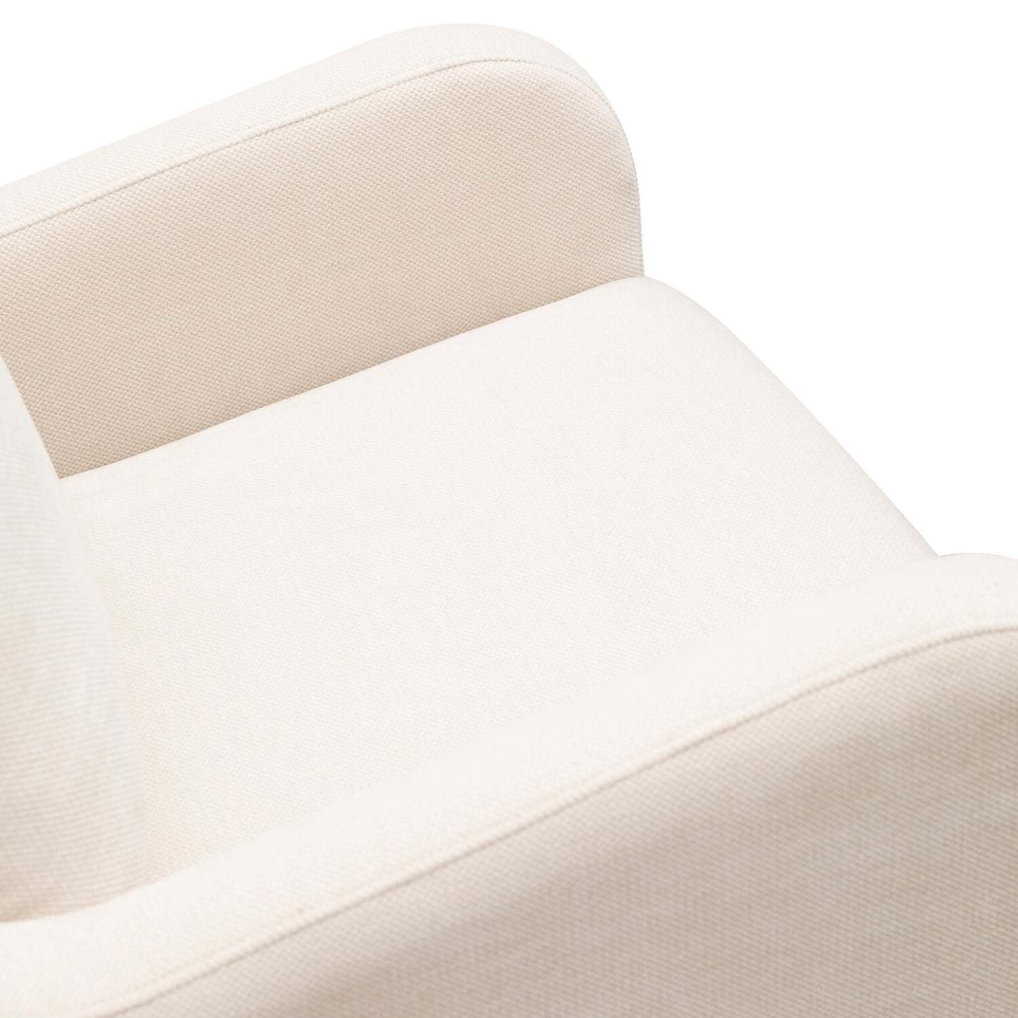 Ellie 29 Linen-Look Fabric Swivel Glider Accent Chair with Wingback and Recessed Arms - Beige | Fauteuil d’appoint à oreilles coulissant et pivotant Ellie de 29 po en tissu d’apparence lin avec accoudoirs en retrait - beige