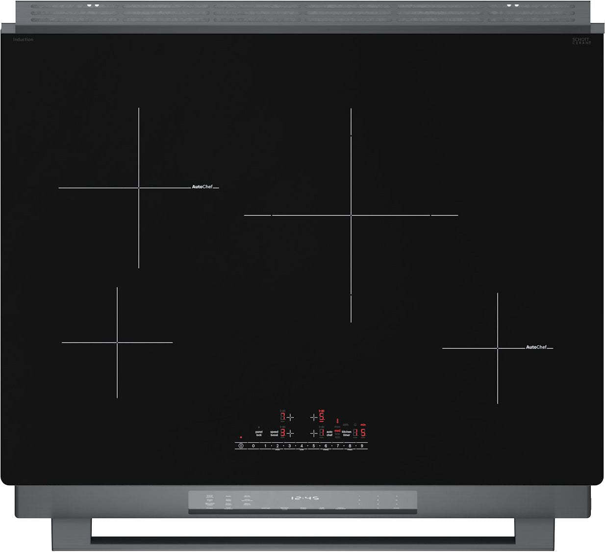 Cuisinière électrique Bosch de série 800 de 4,6 pi3 avec surface de cuisson à induction - HII8047C | Bosch 4,6 Cu. Fort. Cuisinière électrique série 800 avec table de cuisson à induction - HII8047C | HII8047C