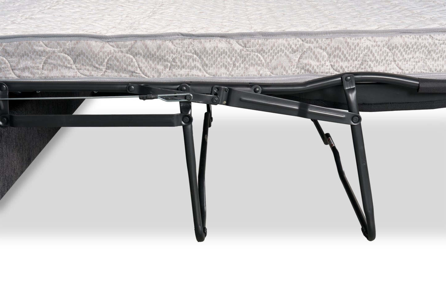 Fabriqué au Canada, canapé-lit sectionnel Morgan 2 pièces à droite en tissu de chenille avec coussins décoratifs - gris