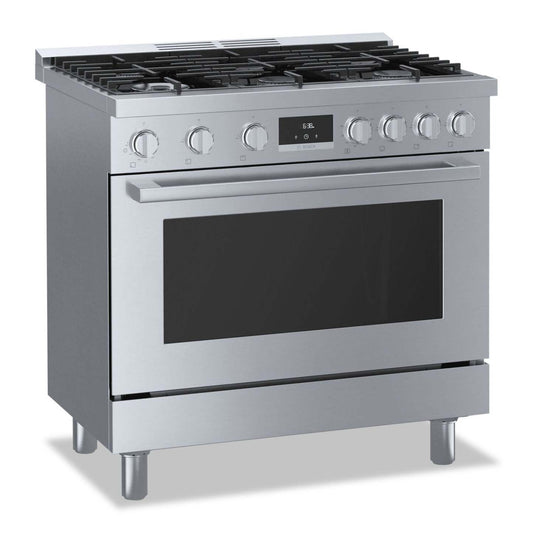 Cuisinière à gaz amovible Bosch de série 800 de 3,4 pi3 de style industriel - HGS8655UC | HGS8655U