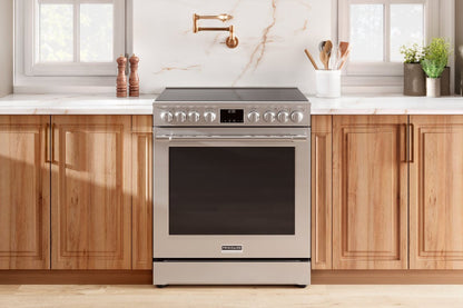 Cuisinière électrique Frigidaire Professional de 6,2 pi³ avec convection totale et friture à air - résistant aux taches®… | Frigidaire Professional 6.2 Cu. Ft. Electric Range With Total Convection and Air Fry - Smudge-Proof®…