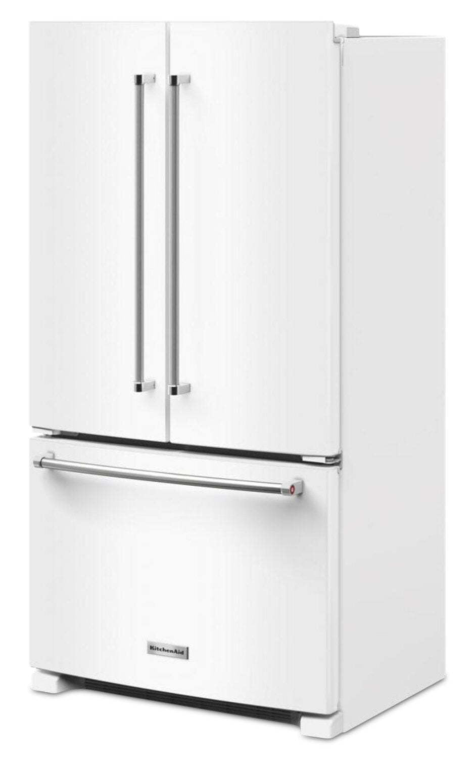 Réfrigérateur KitchenAid de 36 po et de 20 pi3 de profondeur comptoir à portes françaises - blanc - KRFC136RWH | KRFC13WH