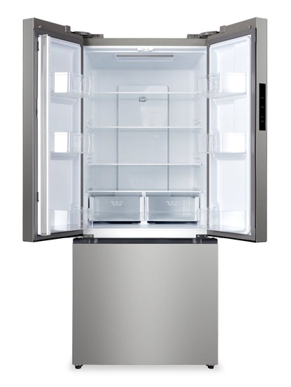 Réfrigérateur Hamilton Beach de 17,7 pi3 et de 30 po à portes françaises avec congélateur inférieur - HBF1772 | Hamilton Beach 30 17,7 Cu. Réfrigérateur à portes françaises avec congélateur en bas - HBF1772
