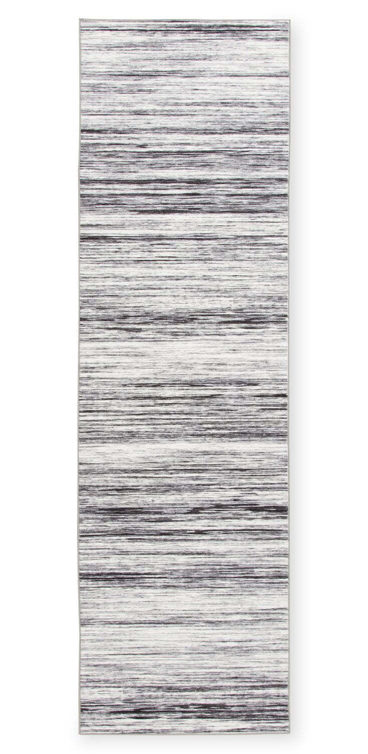Tapis de couloir lavable Ceren gris – 2' x 7' | Tapis longue Ceren grise lavable - 2 pi x 7 pi