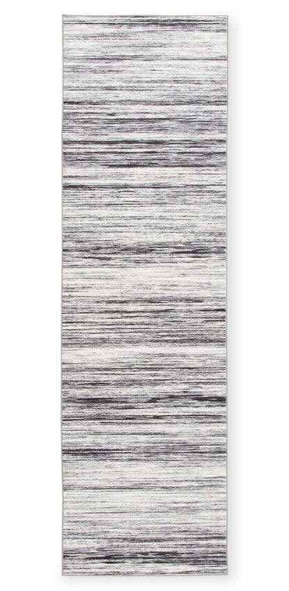 Tapis de couloir lavable Ceren gris – 2' x 7' | Tapis longue Ceren grise lavable - 2 pi x 7 pi