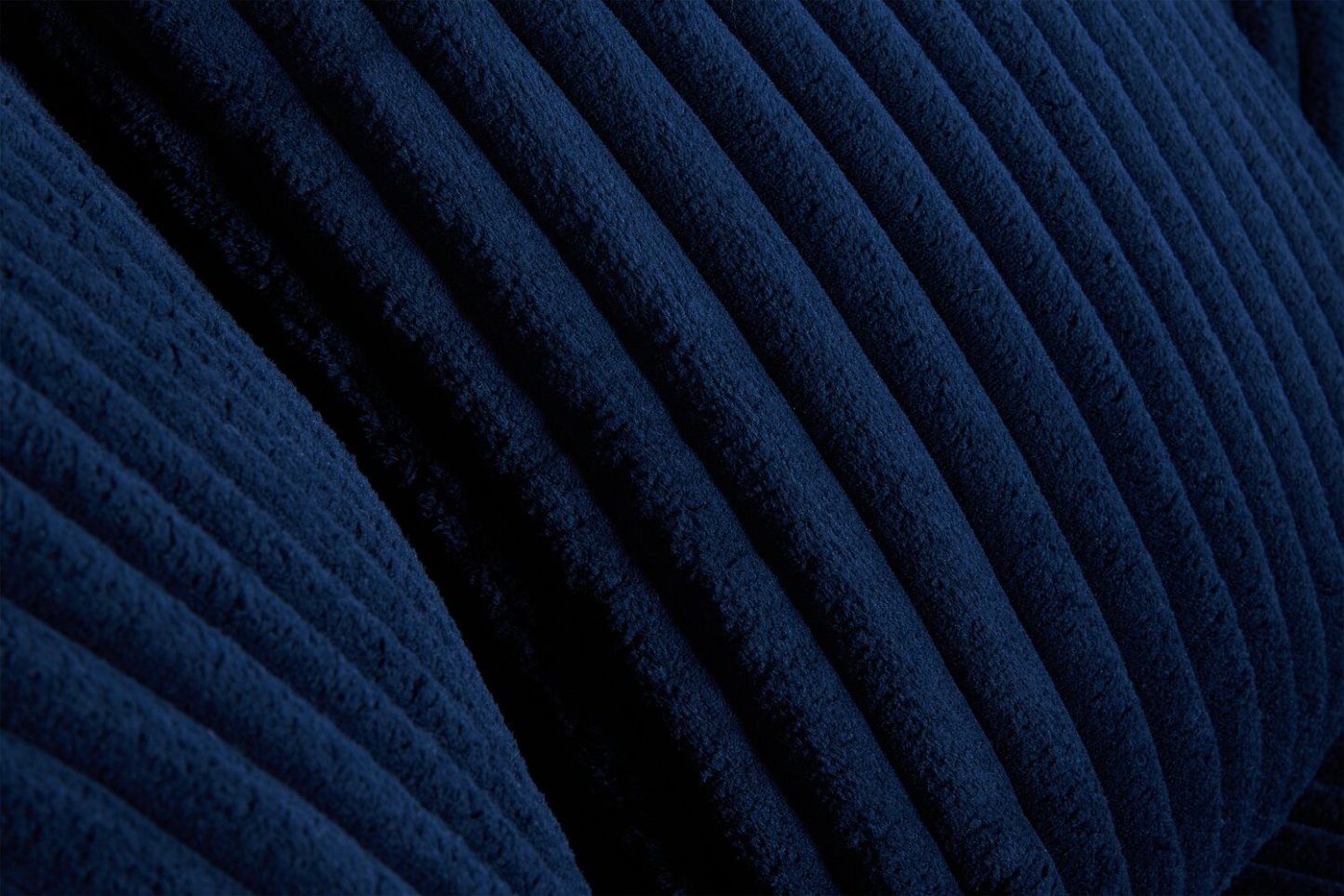 Fauteuil d'appoint Cuddler Grande de 48 po fabriqué au Canada en tissu chenille - bleu Groove Midnight