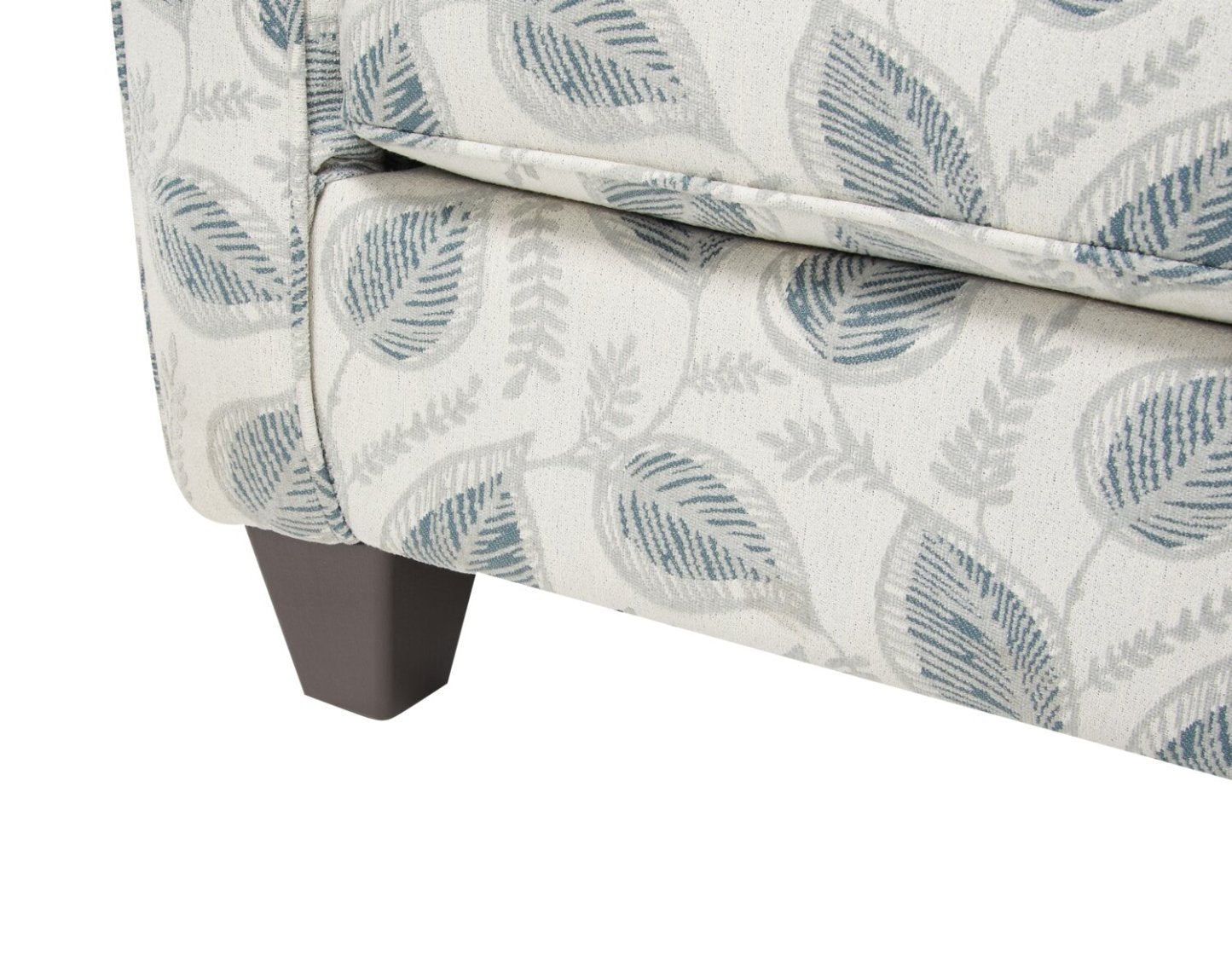 Fauteuil d’appoint Scarlett de 34 po en tissu de chenille Brockley Willow multicolore avec accoudoirs enroulés