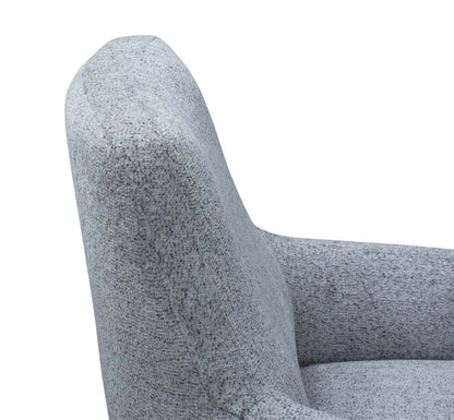 Chaise d'appoint en tissu Monroe 29 avec pieds en métal - Gris | Fauteuil d'appoint Monroe de 29 po en tissu avec pattes en métal - gris