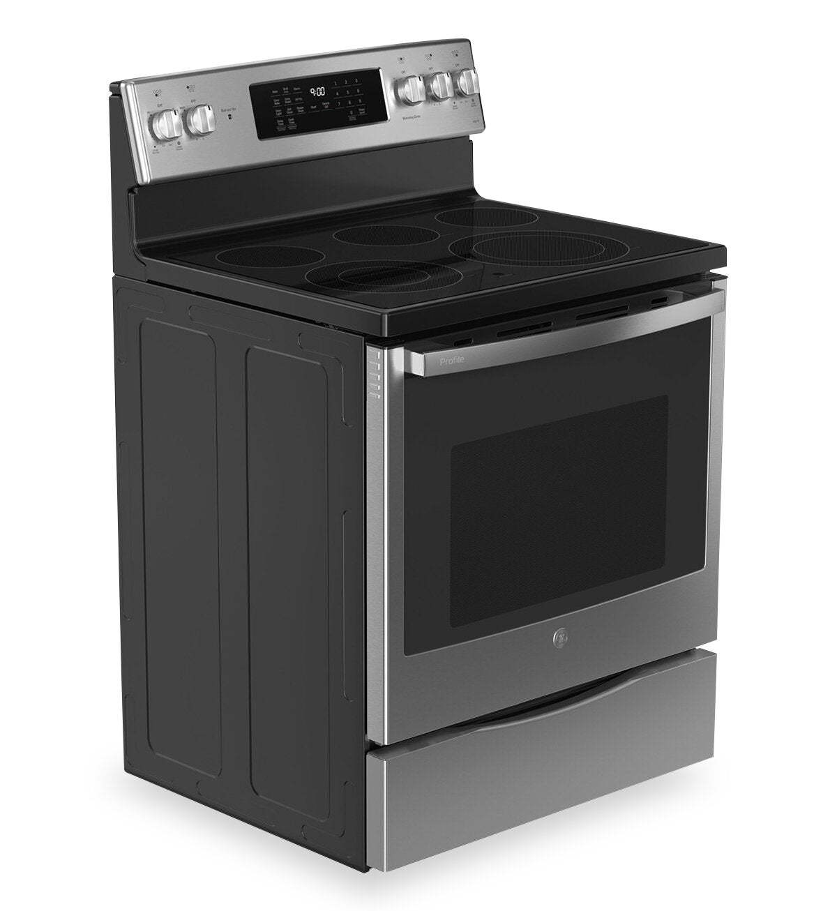 Cuisinière électrique intelligente GE 30 - Acier inoxydable résistant aux traces de doigts - PCB900YVFS | Cuisinière électrique intelligente GE de 30 po - acier inoxydable résistant aux traces de doigts - PCB900YVFS |