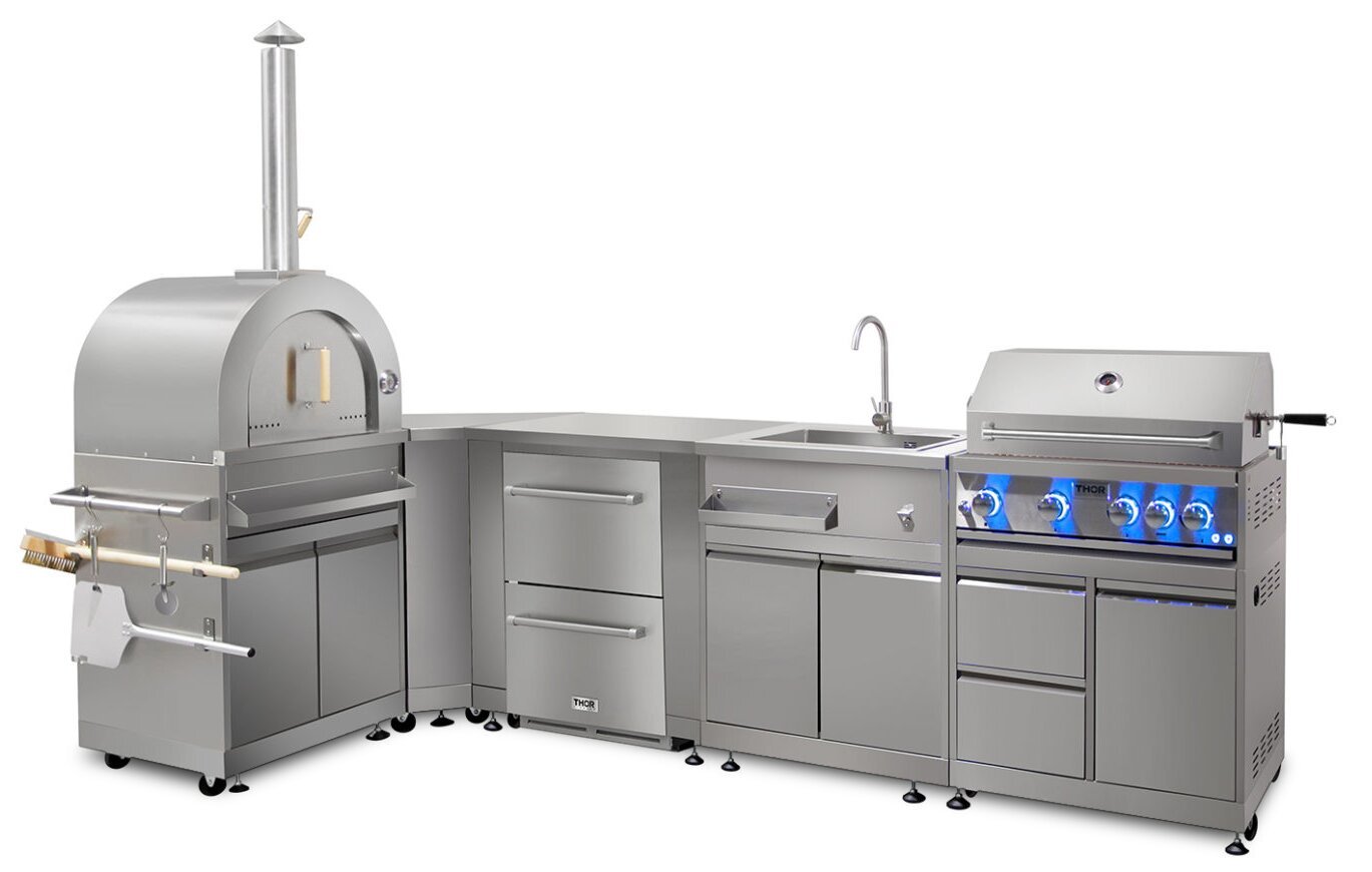 Réfrigérateur Thor de 5,4 pi³ et de 24 po à 2 tiroirs - acier inoxydable - TRF24U | Thor 24 5,4 Cu. Fort. Réfrigérateur 2 tiroirs - Acier inoxydable - TRF24U