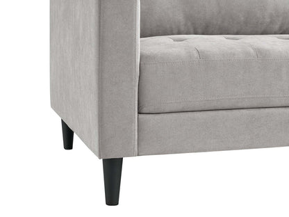 Metro 2-Piece Right-Facing Fabric Sectional with Chaise and Tufted Seat Cushions - Neutral | Canapé sectionnel en tissu Metro 2 pièces à droite avec chaise longue et coussins de siège capitonnés - neutre