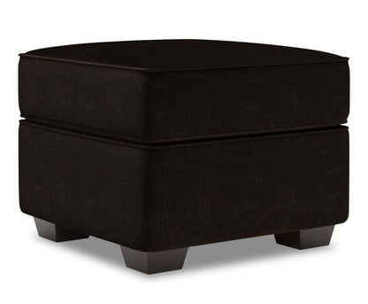 Pouf Roll de Sofa Lab 24 po en tissu chenille - Brun chocolat luxueux | RO803293