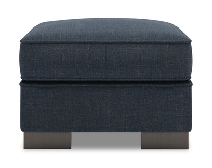 Fabriqué au Canada Canapé personnalisable Lab Track 24 en tissu d'apparence lin - Luna Sailor Blue | Pouf Track de Sofa Lab de 24 po fabriqué au Canada en tissu d'apparence lin - bleu Luna Sailor | TR802491