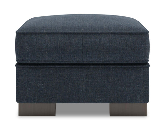 Fabriqué au Canada Canapé personnalisable Lab Track 24 en tissu d'apparence lin - Luna Sailor Blue | Pouf Track de Sofa Lab de 24 po fabriqué au Canada en tissu d'apparence lin - bleu Luna Sailor | TR802491