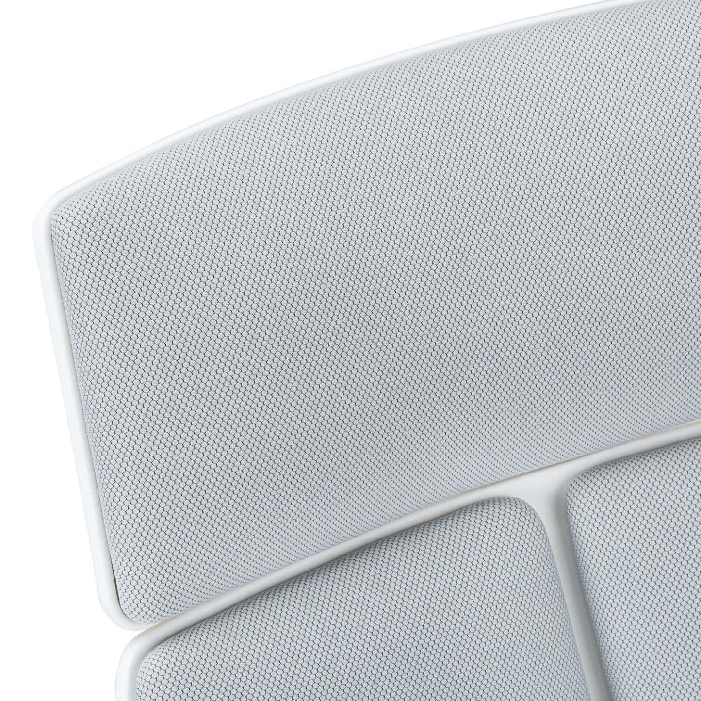 Hayes 25 Executive Office Chair - Blanc &amp; Gris|Fauteuil président Hayes de 25 po - blanc et gris