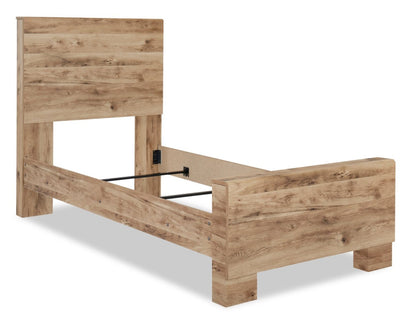 Tête de lit à panneau Derekson pour enfants, naturel - taille simple | Tête de lit à panneau Derekson pour enfants, naturelle - format lit simple