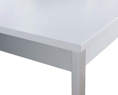 Bureau d'angle réversible Owen 55 avec 4 tiroirs et compartiments - Blanc|Bureau en coin réversible Owen de 55 po à 4 tiroirs et compartiments - blanc