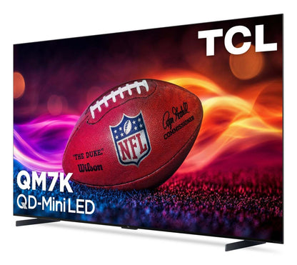TCL 98 QM7K QD Mini-LED QLED 4K UHD Smart Google TV (98QM7K) - Modèle 2025 | Téléviseur intelligent QLED Mini DEL TCL QD QM7K UHD 4K de 98 po avec Google TVMC (98QM7K) - modèle 2025