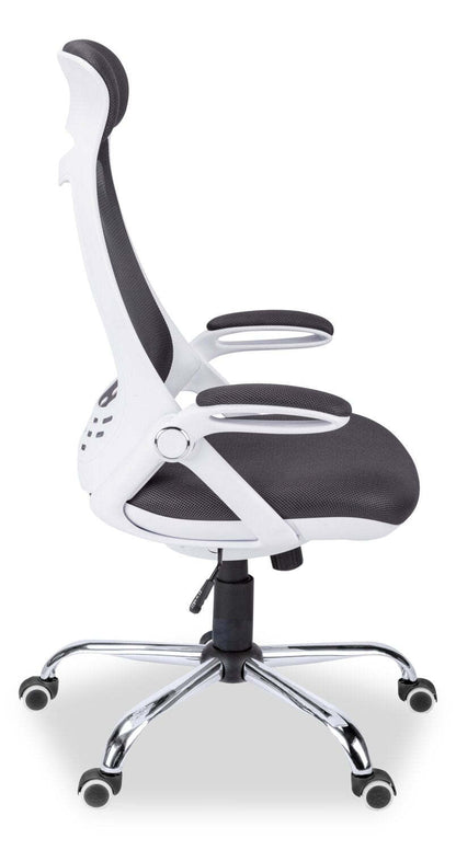 Kegan 28 Executive Mesh Office Chair - Blanc | Fauteuil président Kegan de 28 po en mailles - noir