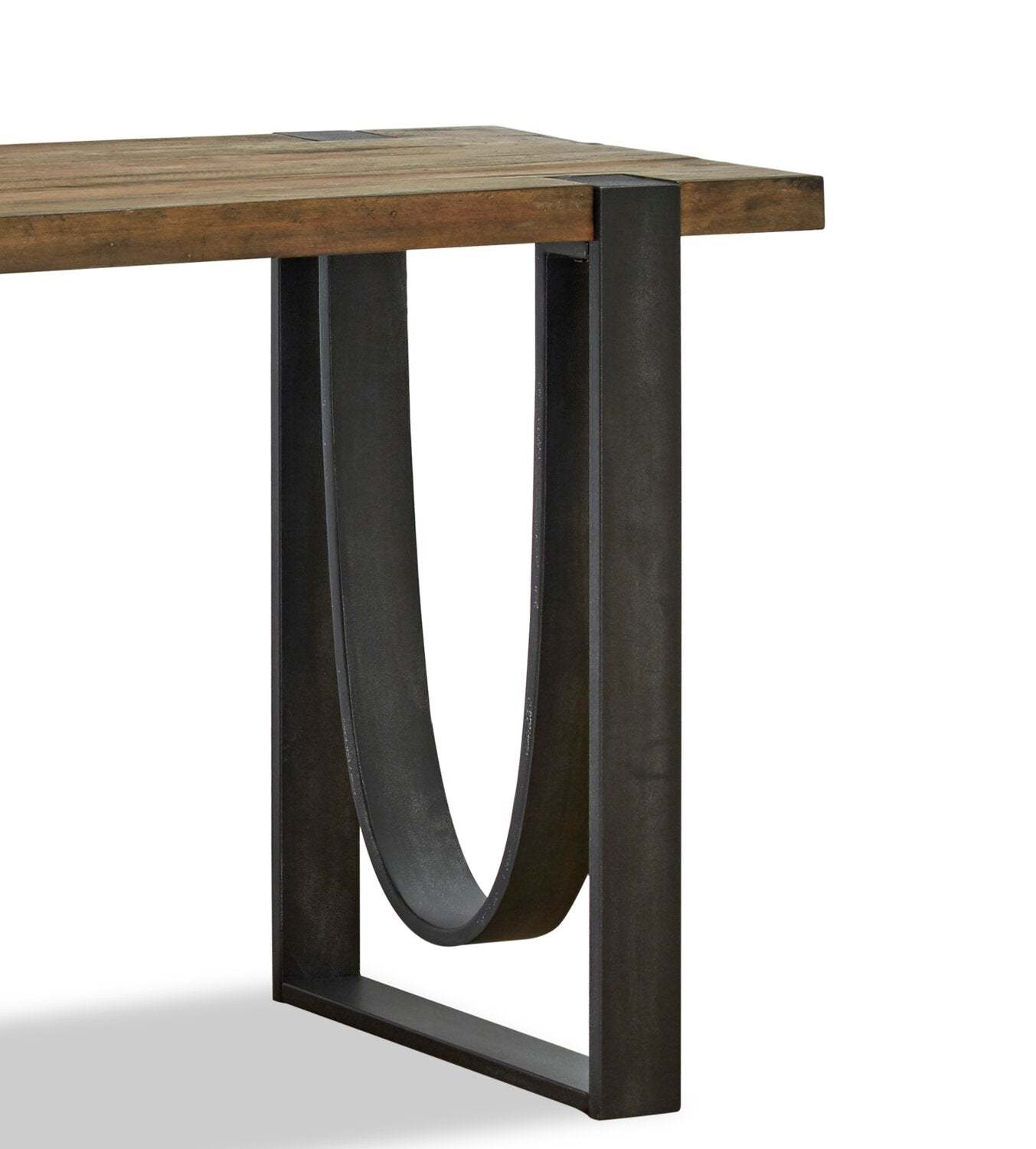 Brewer 50” Industrial Solid Wood Sofa Table - Rustic Honey | Table de salon industrielle Brewer de 50 po en bois massif - miel rustique