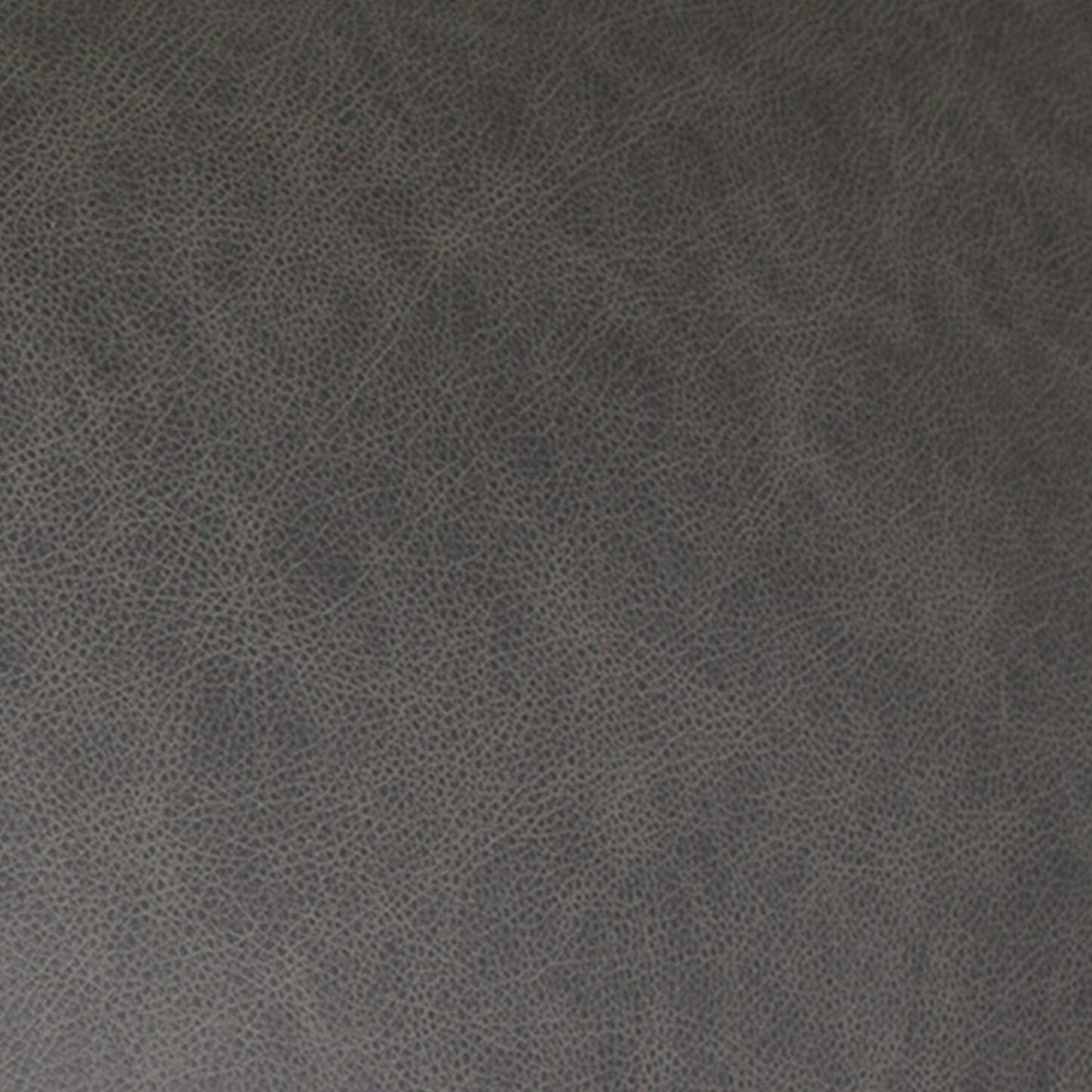 Melrose 84,5 po en cuir de qualité supérieure avec pattes en métal - véritable gris | Canapé Melrose 84,5 Top-Grain en cuir avec pattes en métal - véritable gris