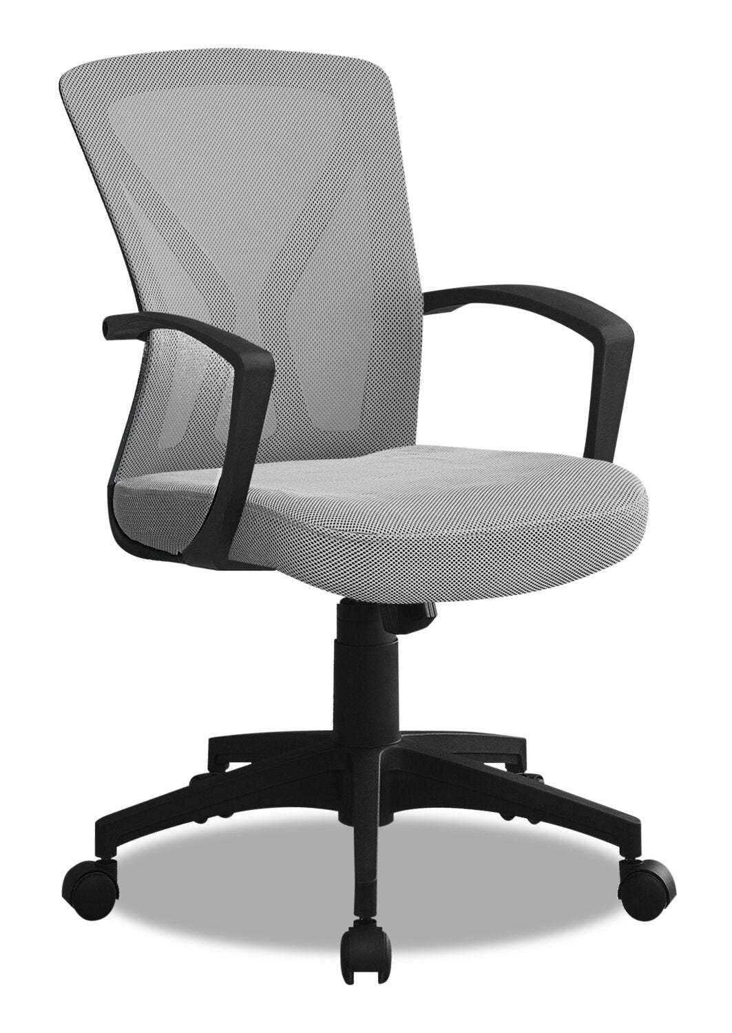 Dominic 23.5 Office Chair with Mesh Back - Gris/Noir|Chaise de bureau Dominic de 23,5 po avec dossier en maille - grise et noire