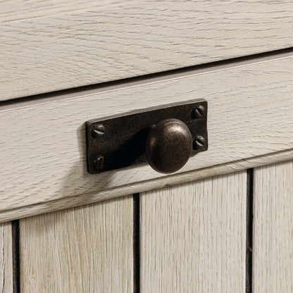 Bureau de direction Costa de 65,12 po à 7 tiroirs - marron blanchi