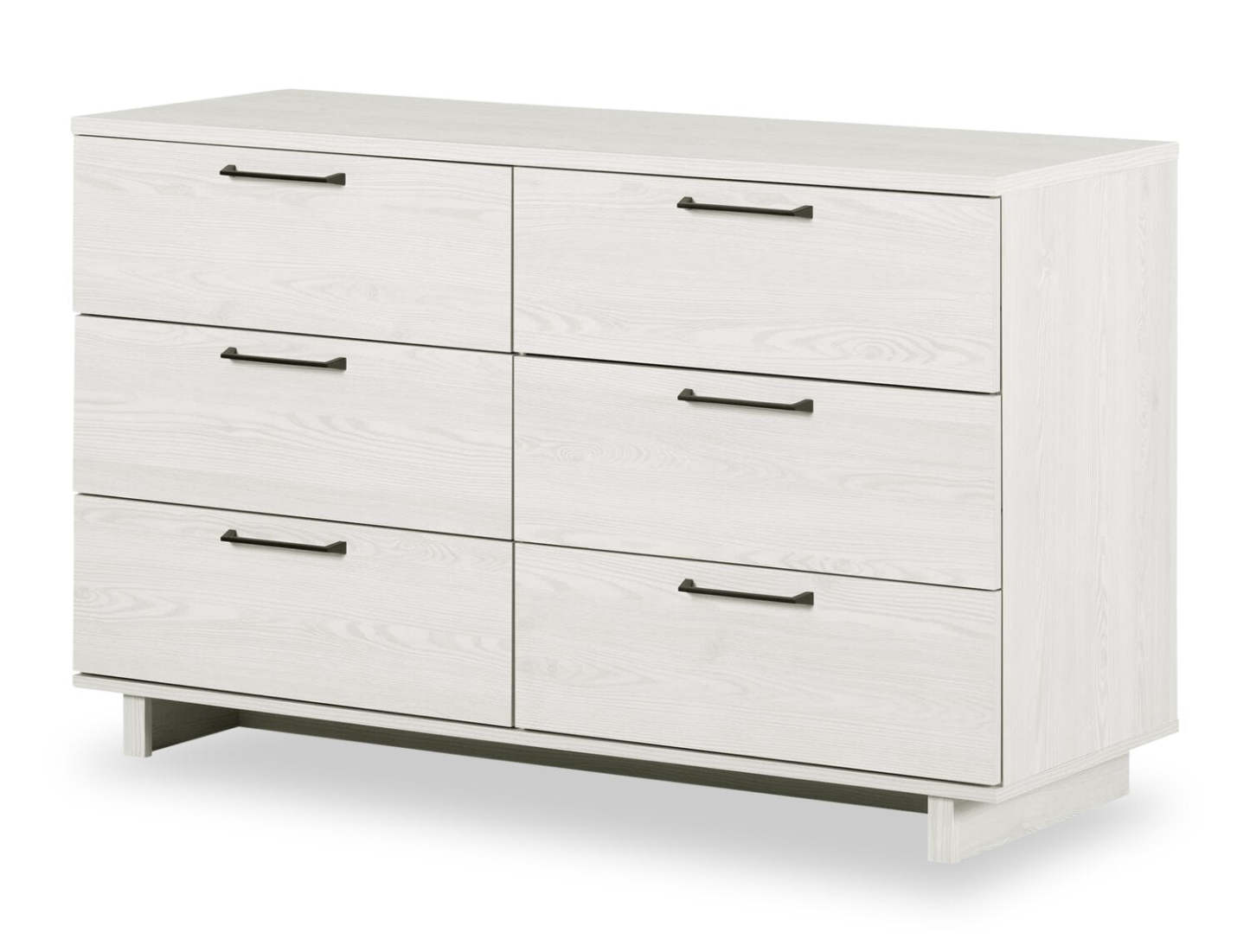 Commode Everley à 6 tiroirs, 51,25 W - Blanc | Commode Everley de 51,25 po (L) à 6 tiroirs - blanche