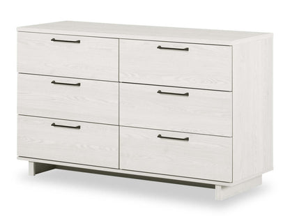 Commode Everley à 6 tiroirs, 51,25 W - Blanc | Commode Everley de 51,25 po (L) à 6 tiroirs - blanche