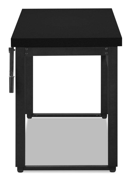Bureau Kai de 47,25 po à hauteur réglable - noir
