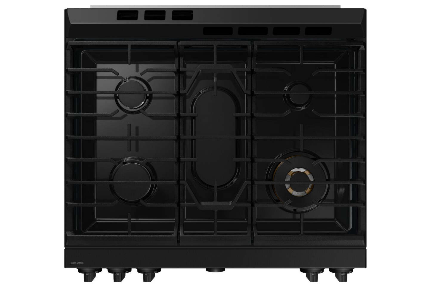 Cuisinière intelligente à gaz encastrée Samsung de 6 pi³ avec friture à air et Air Sous Vide - acier inoxydable - NSG6DG… | Samsung 6 Cu. Fort. Cuisinière à gaz intelligente avec friture à air et sous vide – Acier inoxydable…