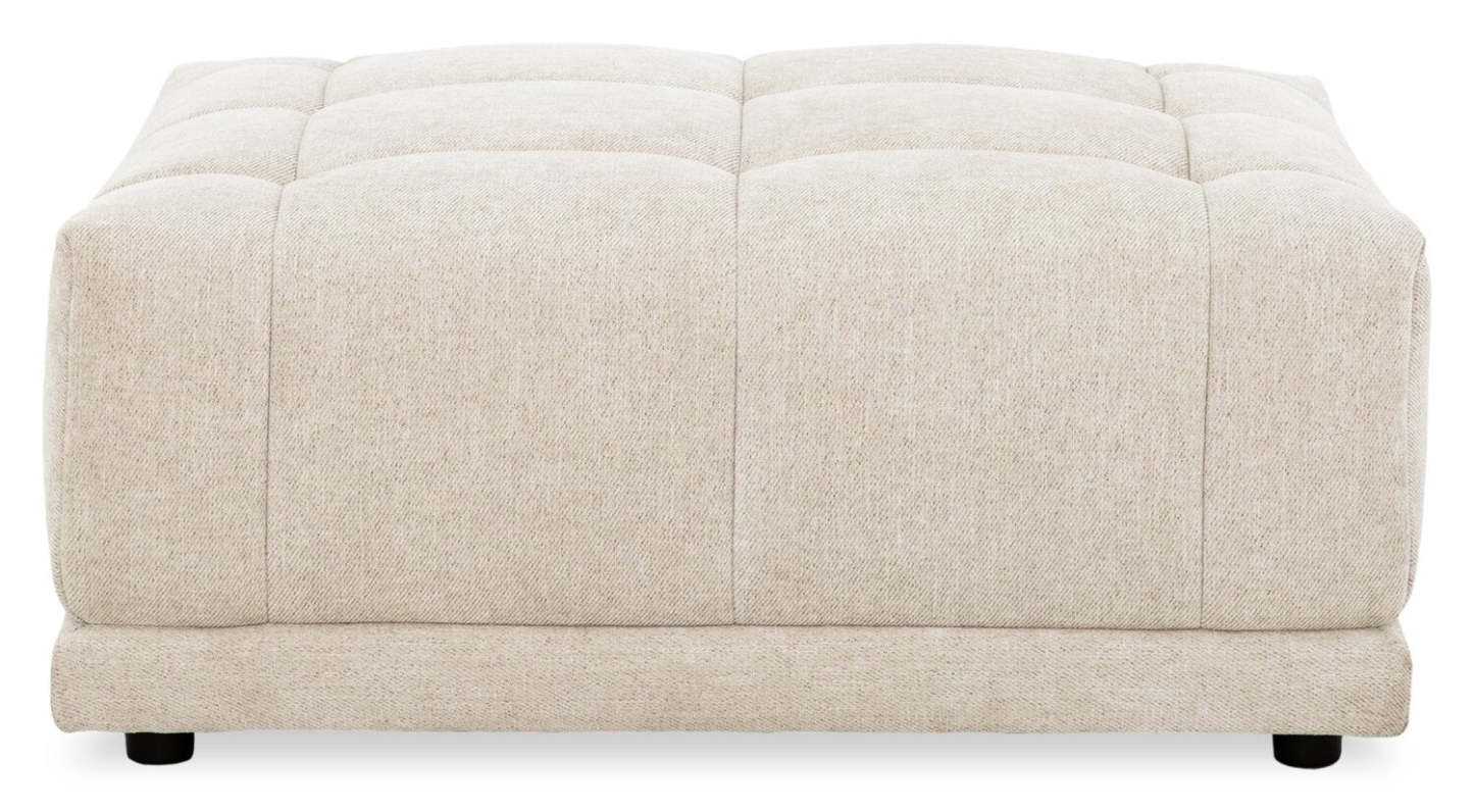 Kort &amp; Co. Oaklyn Modular 38 Ottoman en tissu avec coussin de siège capitonné – Beige | Pouf modulable Oaklyn Kort &amp; Co. de 38 po en tissu avec coussin de siège capitonné - beige