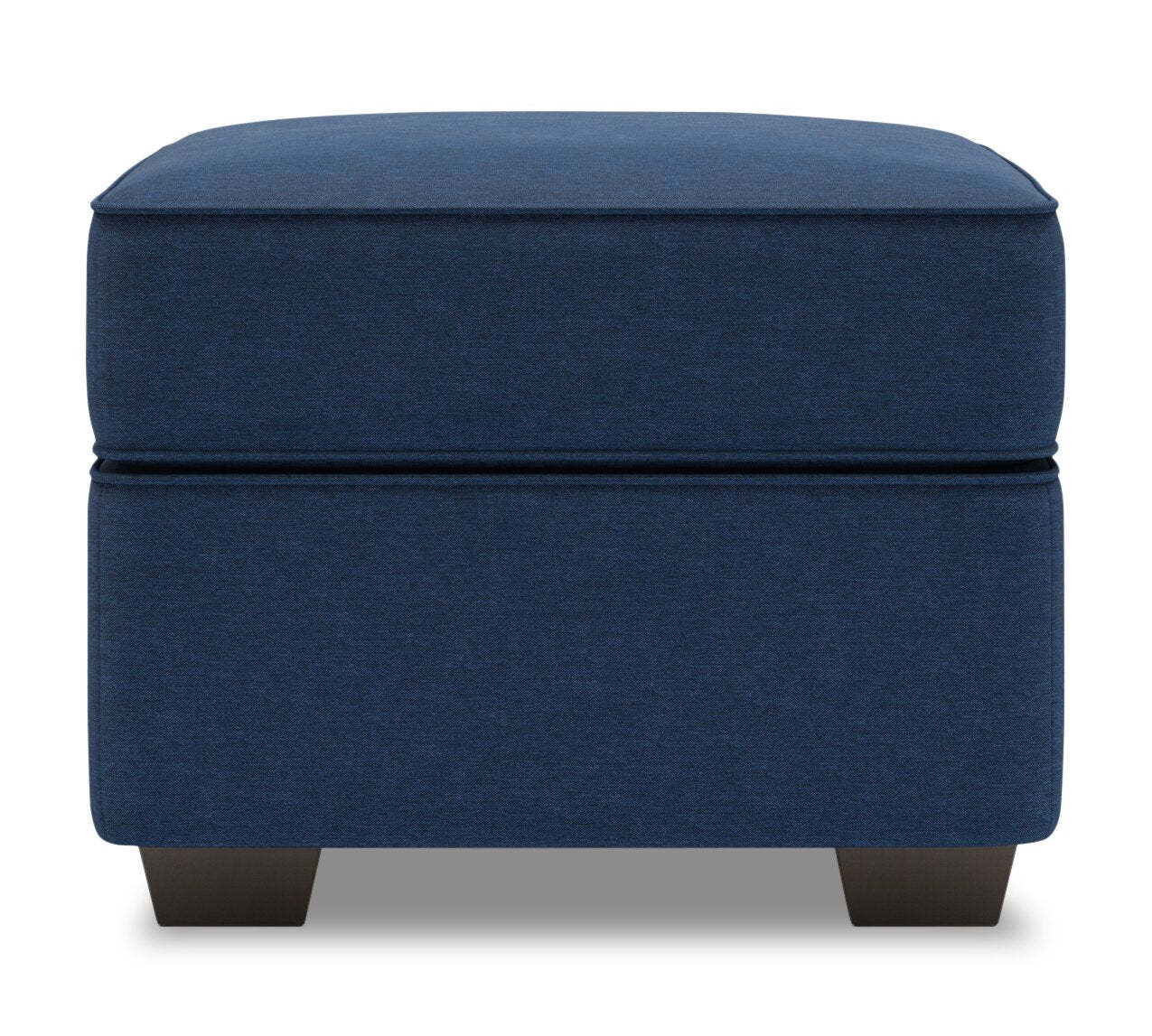 Fabriqué au Canada Canapé personnalisable Lab Roll 24 poufs en tissu d'apparence lin - Pax bleu marine | Pouf Roll de Sofa Lab de 24 po fabriqué au Canada en tissu d'apparence lin - bleu Pax Navy | RO803149