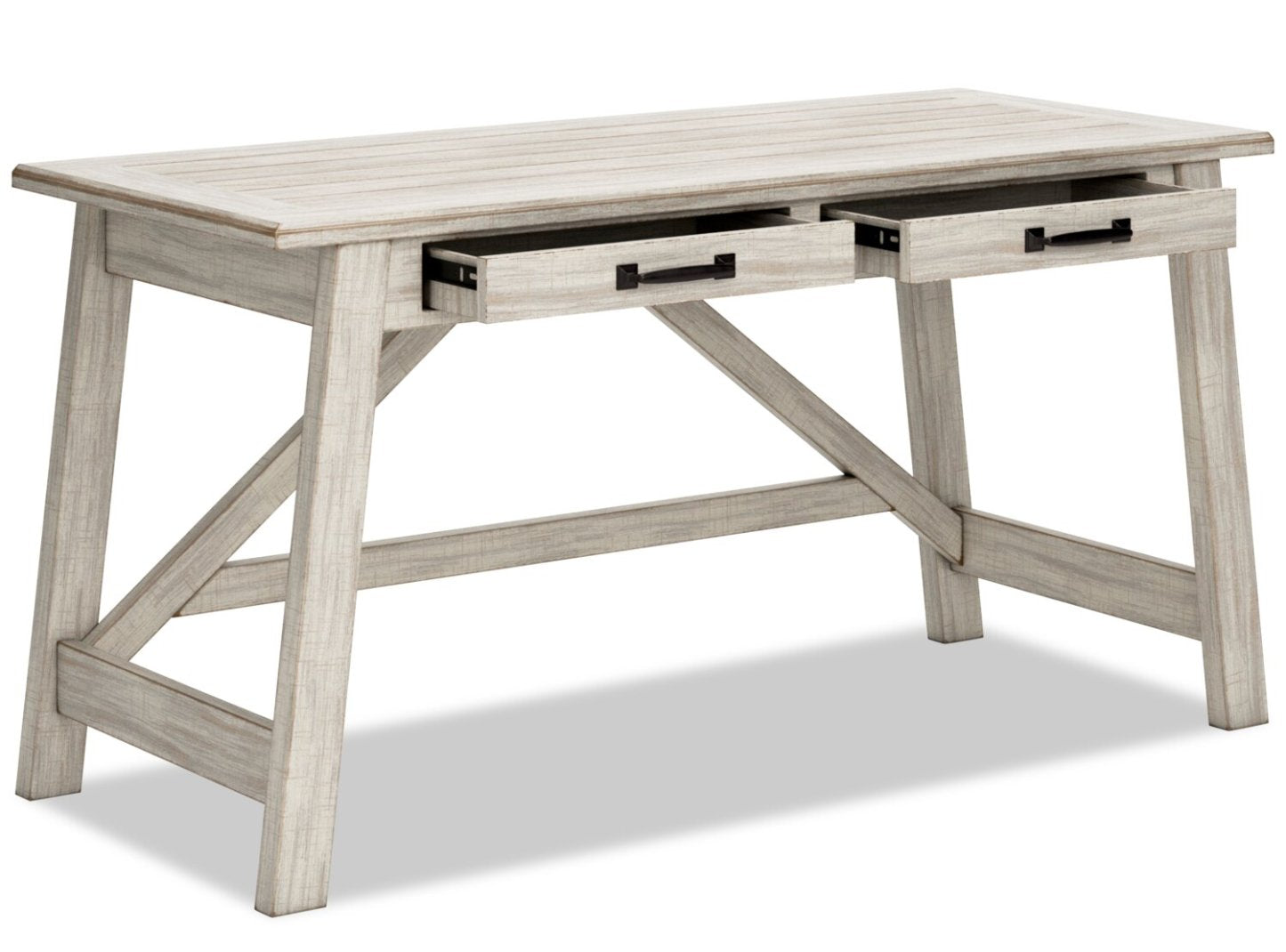 Bureau Carynhurst de 60,13 po à 2 tiroirs - blanchi