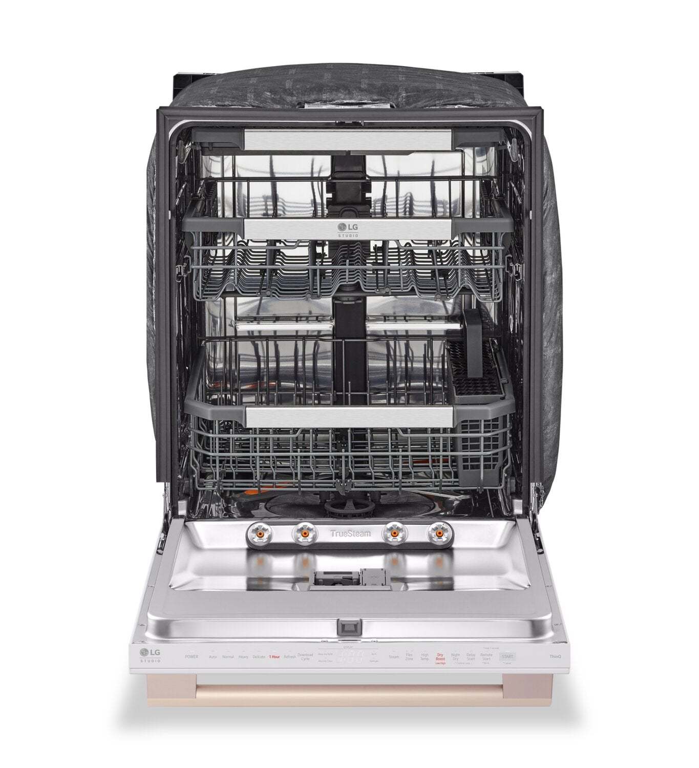 LG Studio 24 40 dBA Lave-vaisselle intelligent encastré à commandes sur le dessus - Essence blanche - SDWB24W3 | Lave-vaisselle intelligent encastré LG Studio à 40 dBA de 24 po avec commandes sur le dessus - essence blanche - SDWB24W3 | SDWB24W3