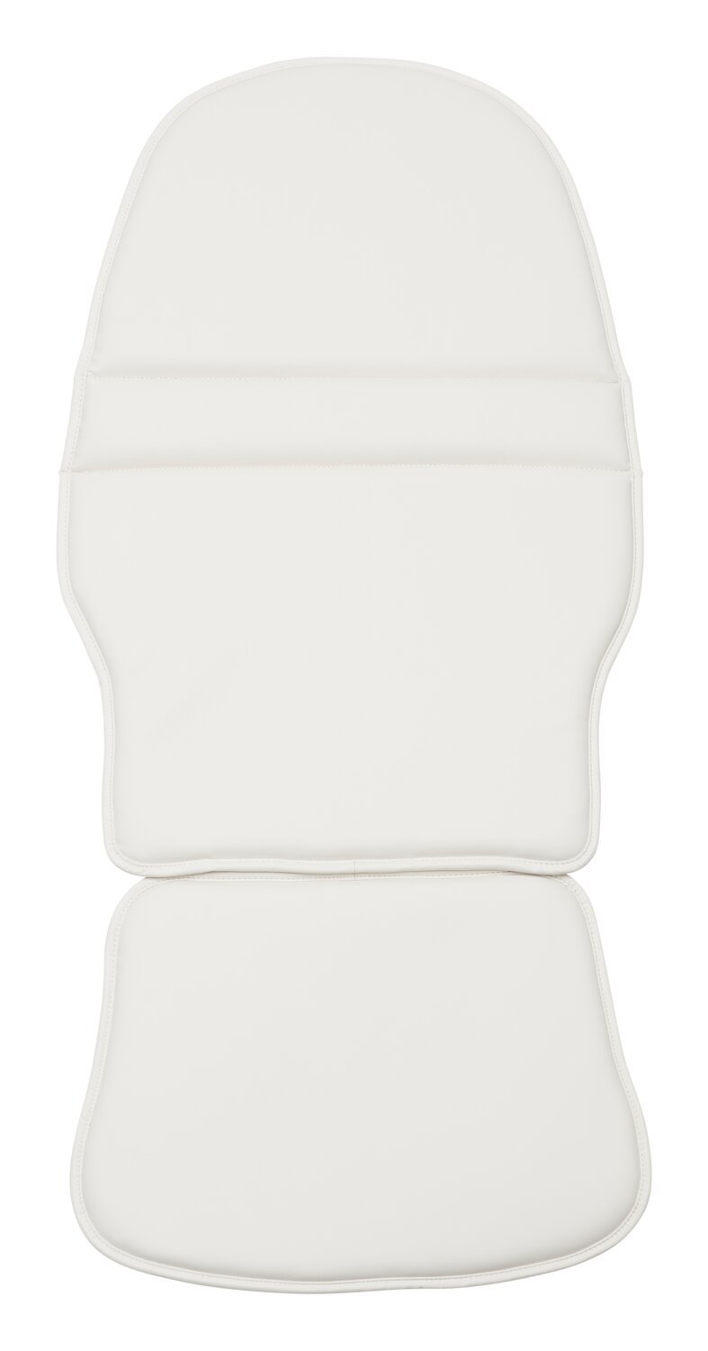 Fauteuil de massage inclinable LG de 29,6 po en tissu d'apparence cuir avec pouf assorti - beige