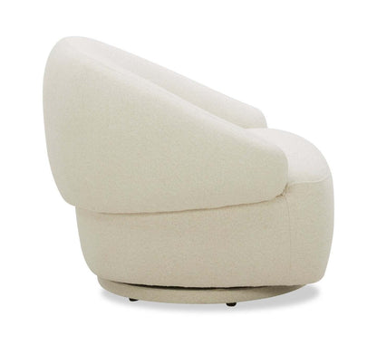Fauteuil d'appoint pivotant Villa - Ivoire | Fauteuil d'appoint pivotant Villa - ivoire